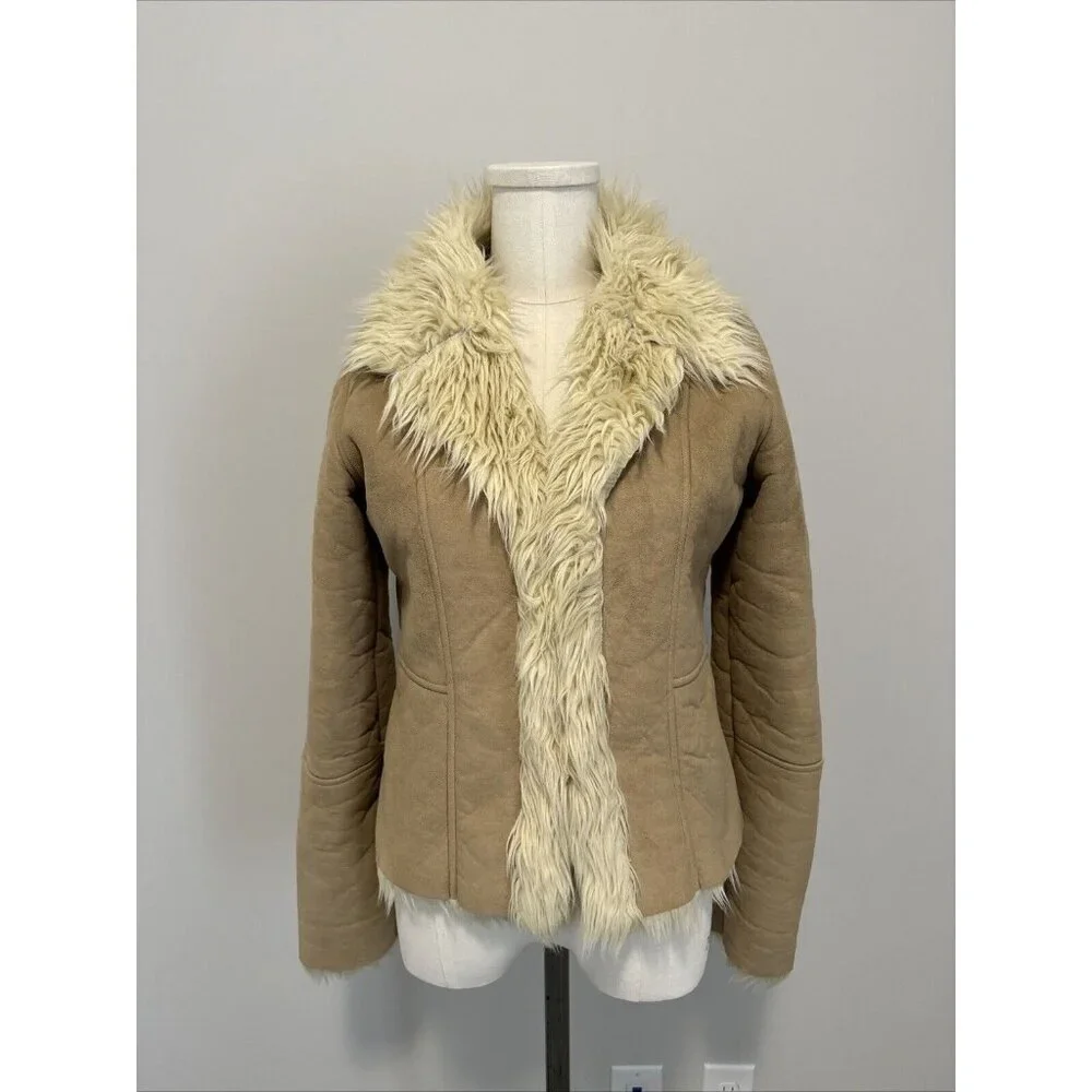 Antoni And Alison Nouveau Edition Size 10 Faux Fur Coat - Picture 1 of 12